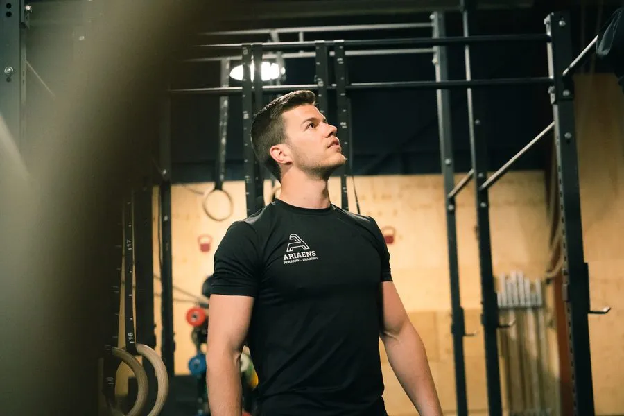 Klant volgt online coaching-programma via de app van Stijn Ariaens